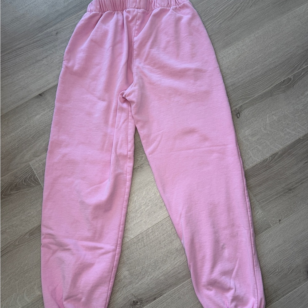 Brandy Melville Baby Pink Rosa Jogger Sweatpants One Size - Picture 2 of 7